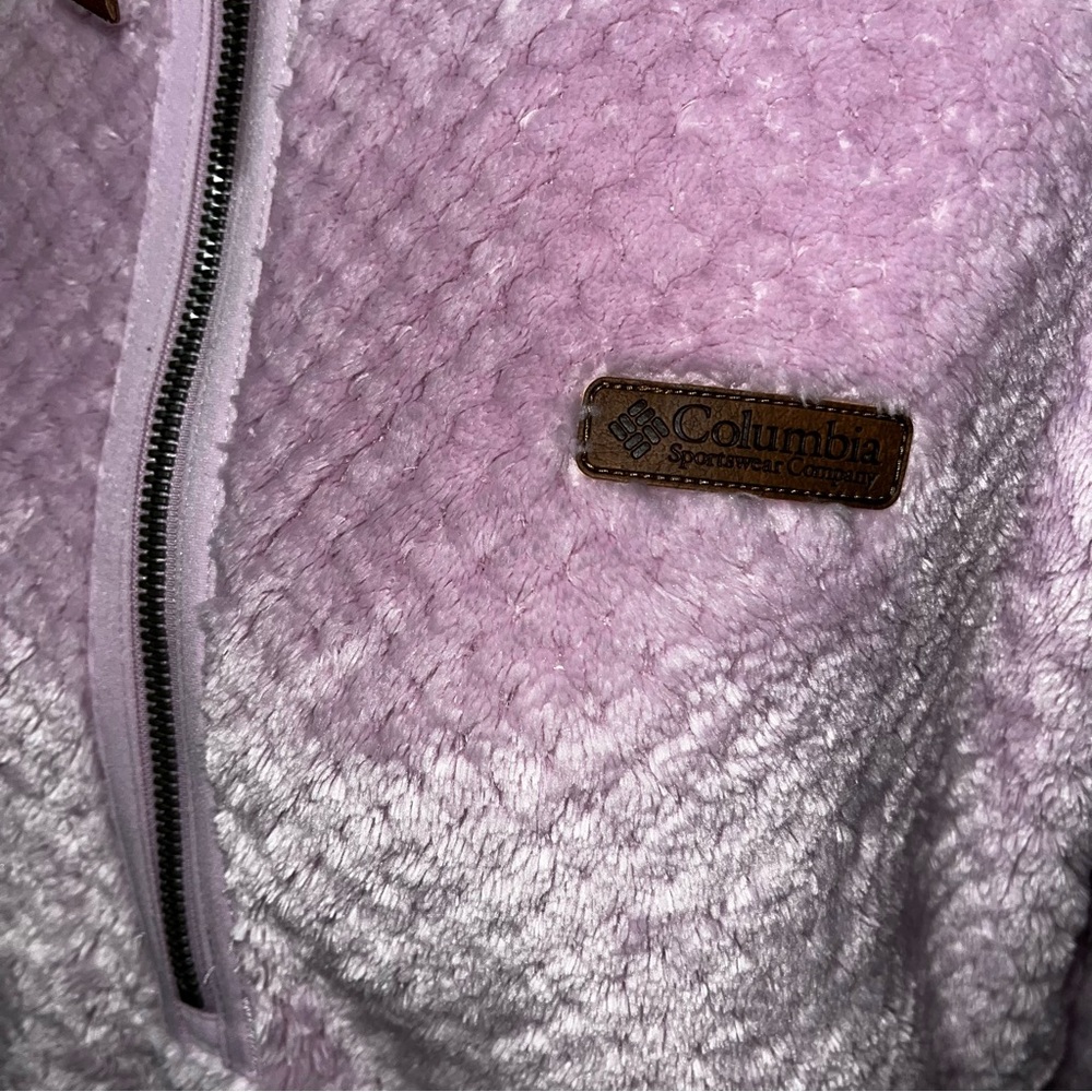 Columbia Fire Side II Sherpa Fleece Lavender Jacket - Picture 5 of 9